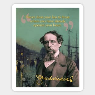Charles Dickens Quote – Classic Literary Wisdom with a Victorian Aesthetic Sticker